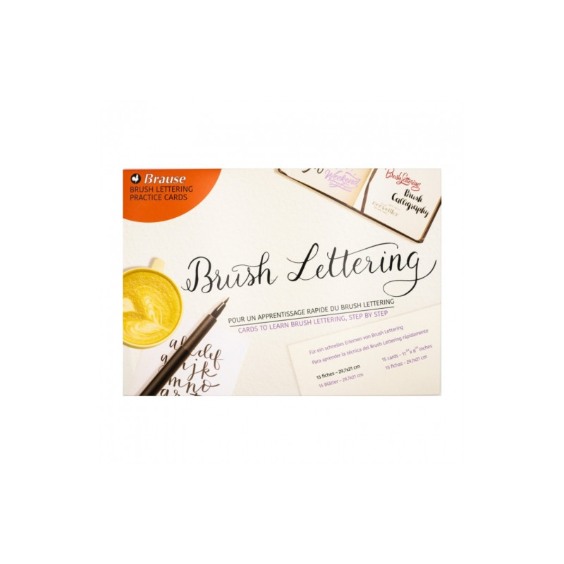 Brause brush lettering practice cards kartki do kaligrafii pędzlem 29.