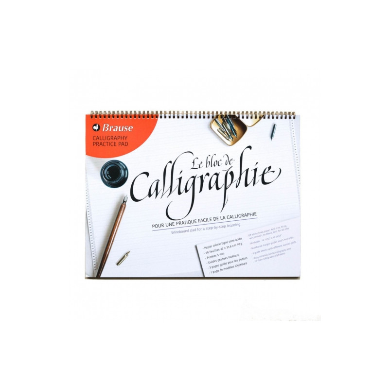 Brause calligraphy practice pad blok 29.7x23.1cm 90g 50 sheets