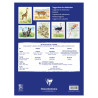 Blok Clairefontaine animals akwarelowy z gotowym szkicem 30x40cm 300g