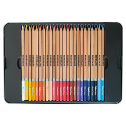 Renesans natural set of 48 artistic crayons in a metal case