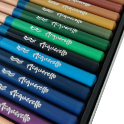 Renesans acquerello zestaw 24 kredek akwarelowych w metalowej kasecie