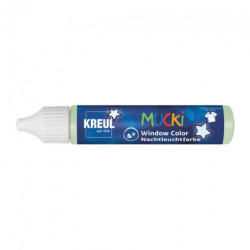 Kreul mucki window color gel paint glow in the dark 29ml