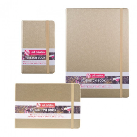 Sketchbook art creation sketch white gold