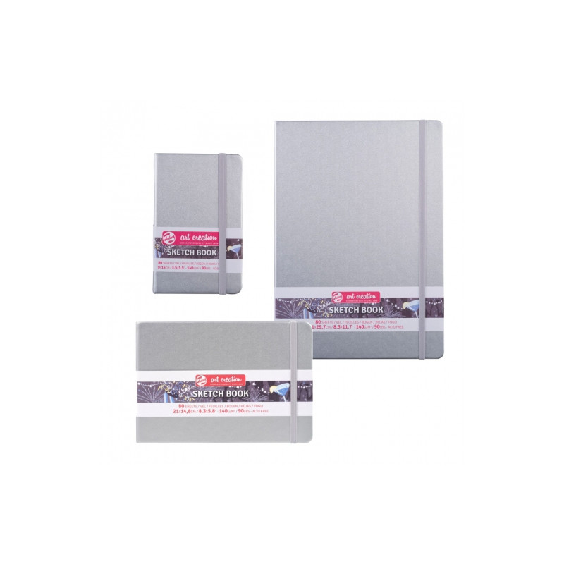 Szkicownik art creation sketch shiny silver- sklep plastyczny szał dla