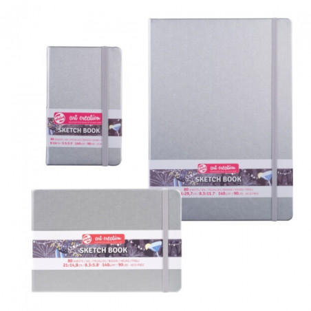 Sketchbook art creation sketch shiny silver