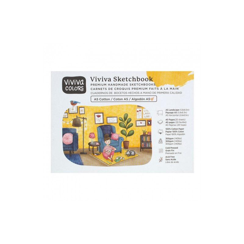 Viviva Colors szkicownik 300g 20ark- sklep plastyczny szał dla plastyk