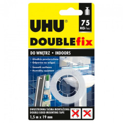 UHU doublefix taśma montażowa 1,5m x 19mm - sklep plastyczny - szał dl