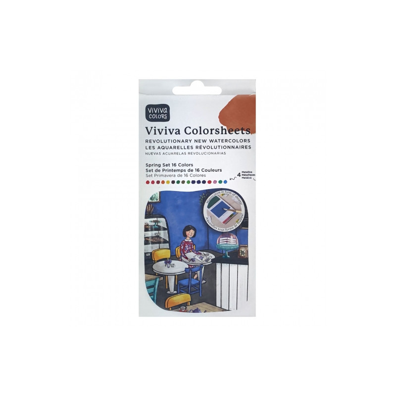 Viviva Colors spring watercolors 16 colors