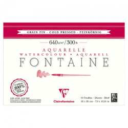Blok Clairefontaine watercolour fontaine grain fin 640g 10ark