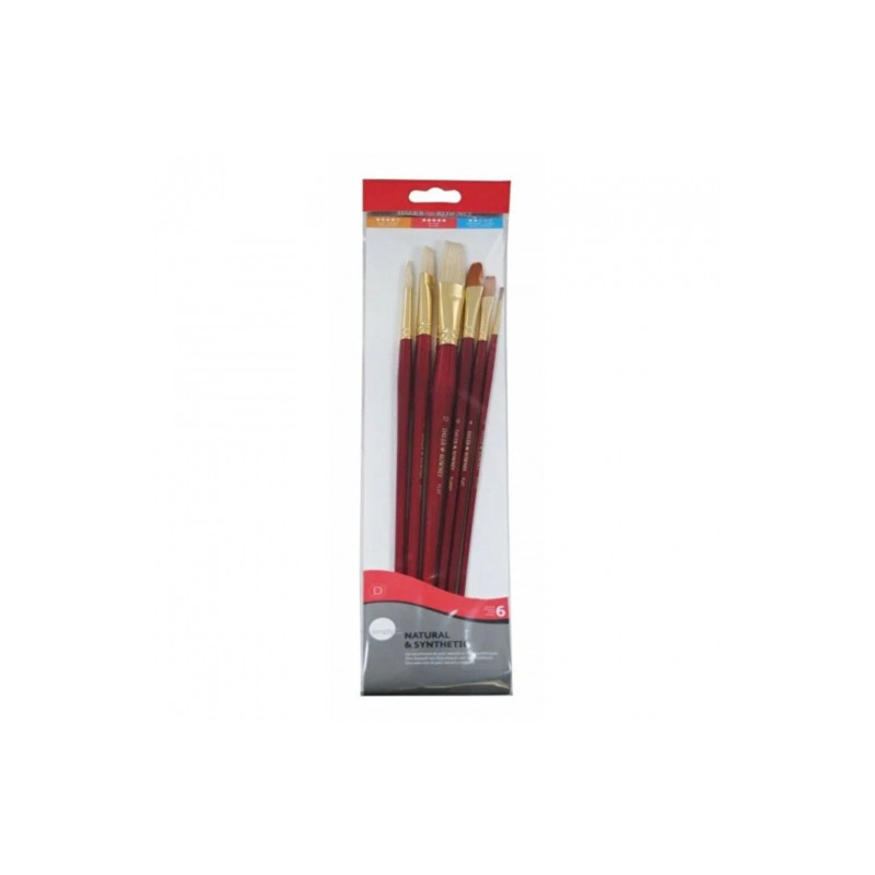Daler Rowney Simply Natural Synthetic Brush Set of 6