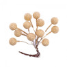 DP Craft gold berries 10cm 12pcs