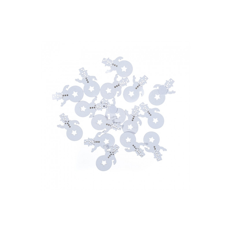 DP Craft samoprzylepne kształty z drewna- bałwanki 2,5 x 3,8 cm 16szt-