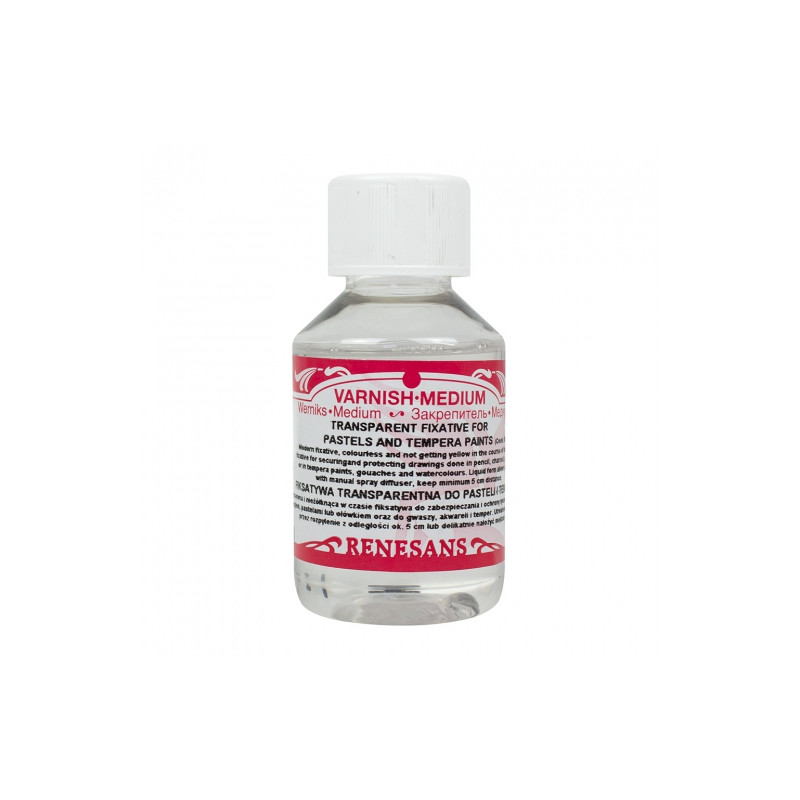 Renesans transparent fixative for pastels and tempera paints 100ml