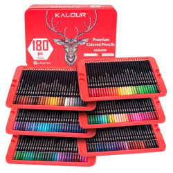 Kalor premium colored pencils soft touch expert set of 180 artistic cr