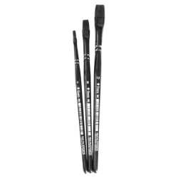 Lineo set nr 605 synthetic flat brushes 3pcs.