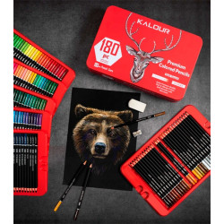 Kalour premium colored pencils soft touch expert zestaw 180 kredek art