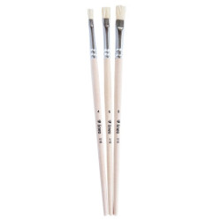 Lineo set nr 607 natural flat brushes 3pcs.