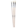 Lineo set nr 607 natural flat brushes 3pcs.
