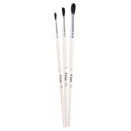 Lineo set nr 607 mixed round brushes 3pcs.