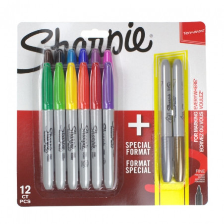 Sharpie zestaw permanentnych markerów 12+2 szt- sklep plastyczny szał