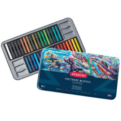 Derwent inktense block zestaw 36 tuszy w sztyfcie- sklep plastyczny sz