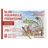 Blok Clairefontaine paris akwarelowy z gotowym szkicem 10x15cm 300g 15