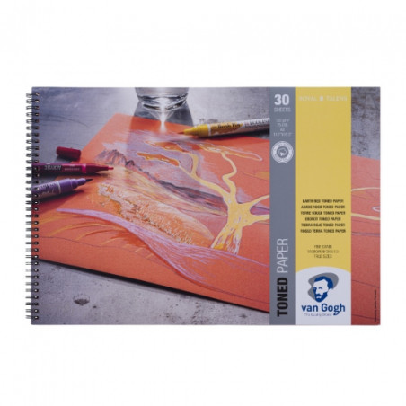 Blok Talens van Gogh earth red toned paper 30 sheets 120g