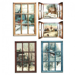 Decoupage paper soft A4 ITD S049 winter window