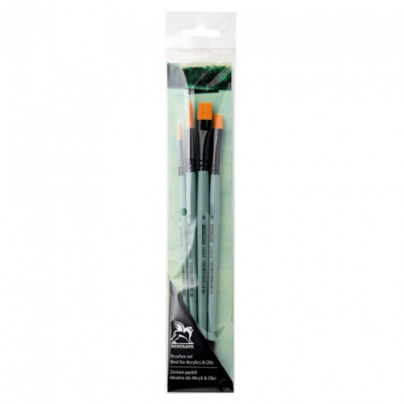 Renesans set of 4 different synthetic brushes 1006F, FR, R