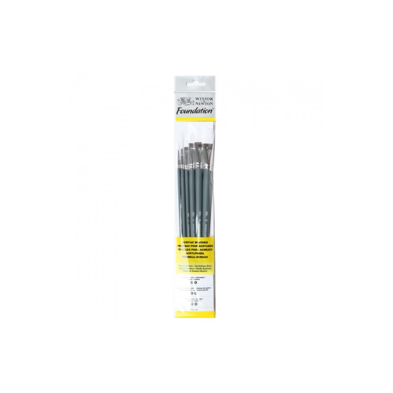 Winsor&Newton set 6 sythetic brushes