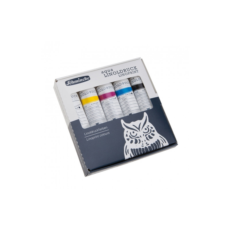 Schmincke linoldruck zestaw farb do linorytu 5x20ml - sklep plastyczny