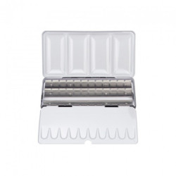Professional metal box for 36 half pans watercolors
