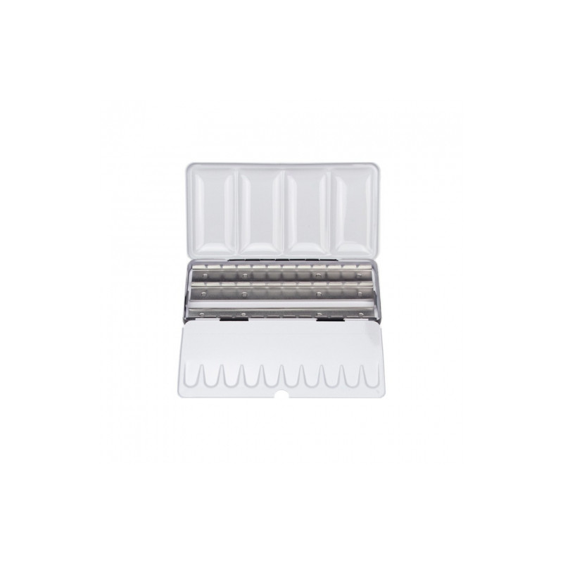 Professional metal box for 36 half pans watercolors