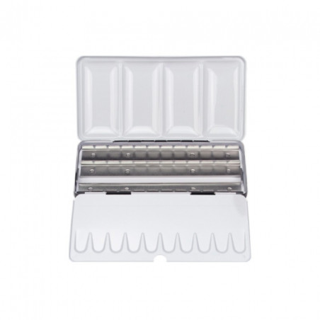 Professional metal box for 36 half pans watercolors