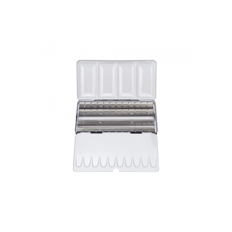 Professional metal box for 48 half pans watercolors