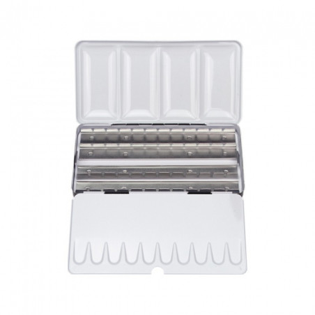 Professional metal box for 48 half pans watercolors