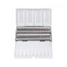 Professional metal box for 48 half pans watercolors