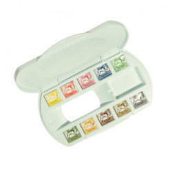 Renesans set of 10 watercolors plastic box