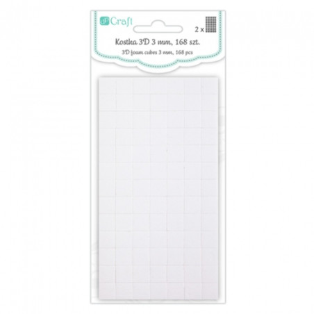 DP Craft 3D foam cubes 3mm 1x1cm