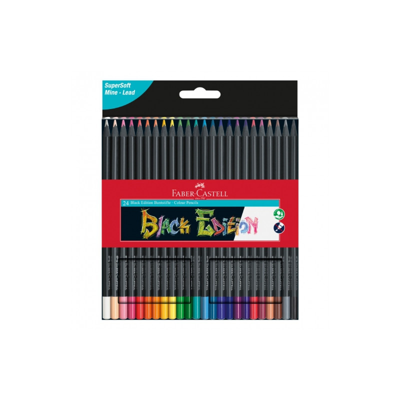 Faber-Castell black edition set of 24 crayons