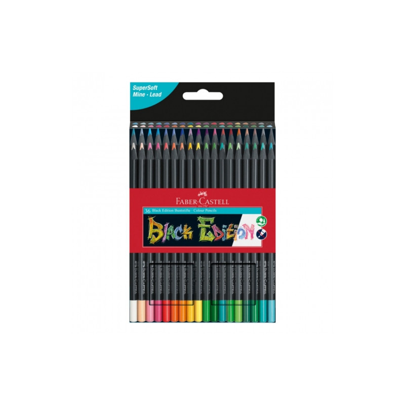 Faber-Castell black edition set of 36 crayons