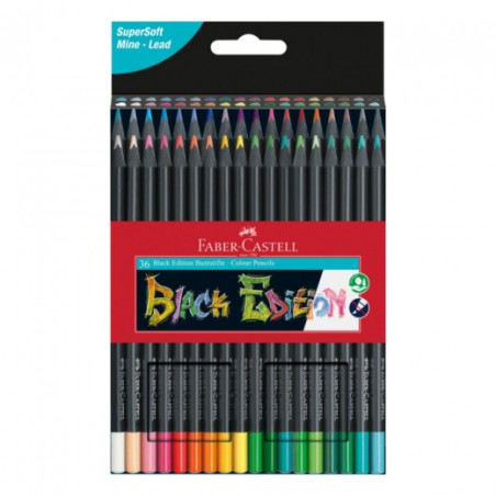 Faber-Castell black edition set of 36 crayons