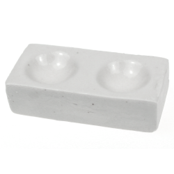 Renesans rectangular porcelain palette 5,7x2,9cm