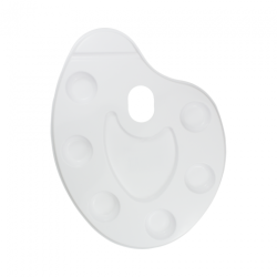 Oval plastic palette 19,6x25,5cm