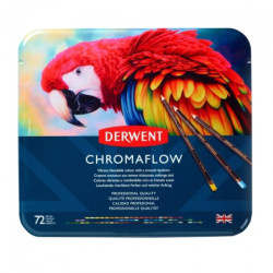 Derwent chromaflow set of 72 crayons- sklep plastyczny szał dla plasty