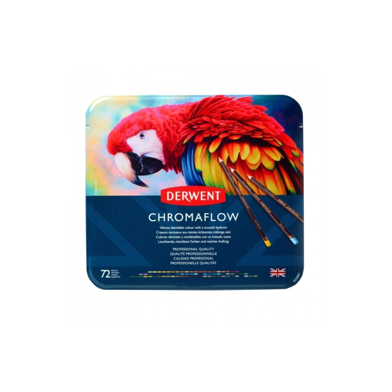 Derwent chromaflow set of 72 crayons- sklep plastyczny szał dla plasty