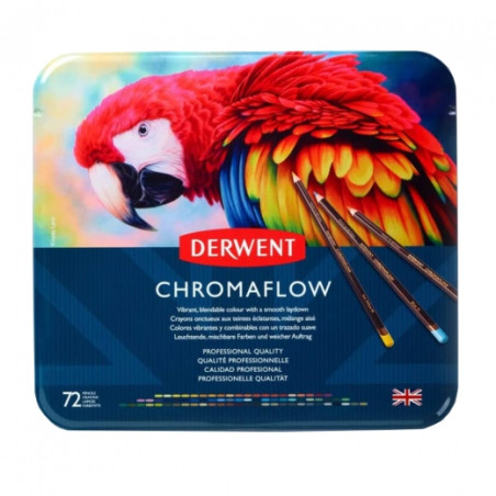 Derwent chromaflow set of 72 crayons- sklep plastyczny szał dla plasty