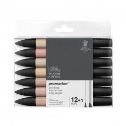 Winsor&Newton promarker skin tones set 12+1szt.
