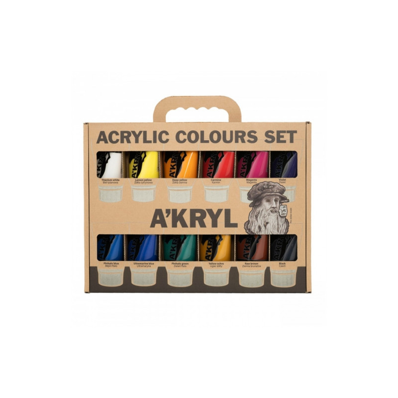 Renesans acrylic paints set 12x100ml