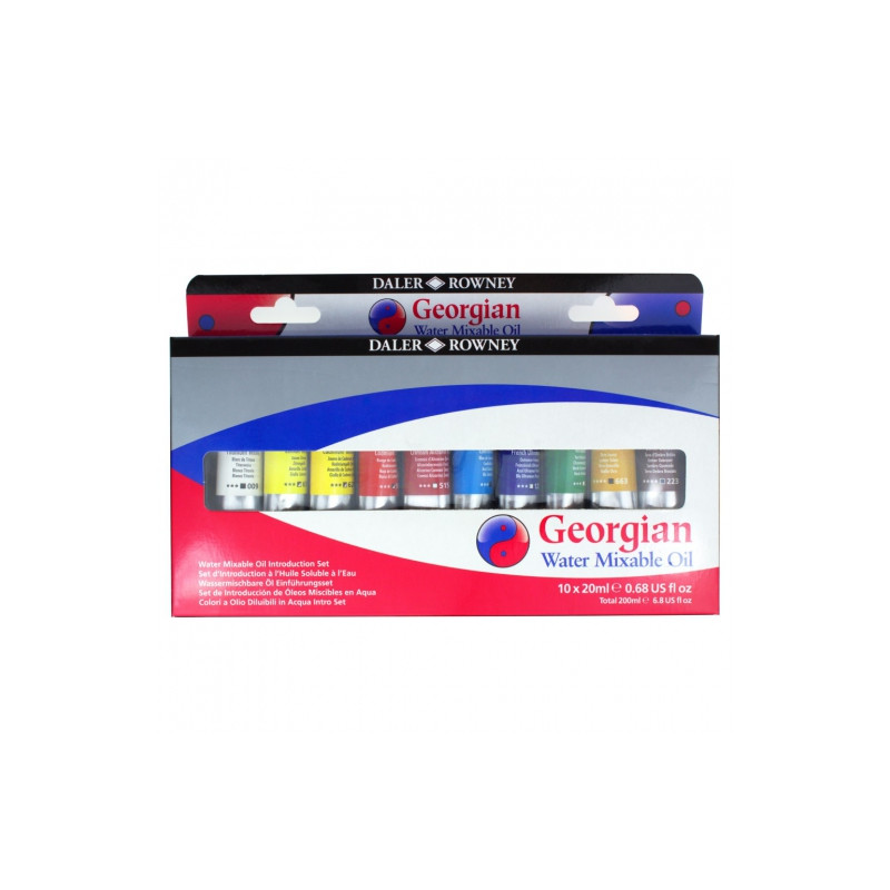 Daler-Rowney georgian water mixable oil paints set 10x20ml